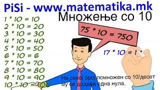„ Множење со 10 “ -  ПИСИ Охрид , www.matematika.mk Математика по програма МОН