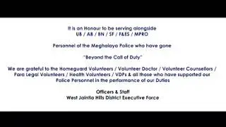 We shall overcome! WJH Police