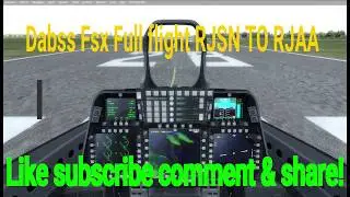 Flight simulator P3d v4.1   F-22 raptor Full Flight Niigata to Tokyo Japan.