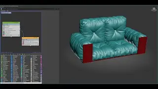 tyFlow test: tySofa (poly to cloth)