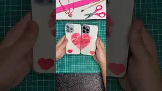 bff phone case kisses 💋🫶🏼 #crative #bff #bestfriend #handmade #shorts #diy #love #youtubeshorts