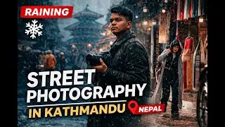 Rainy Streets of Kathmandu | Winter Street Photography | Sony A7 IV | Samyang 135mm F1.8