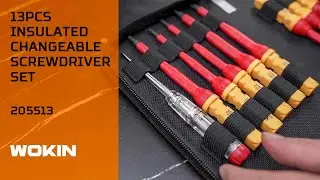 WOKIN 13Pcs Insulated Changeable Screwdriver Set