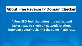 Free Reverse IP Domain Checker | SEO Ninja Softwares