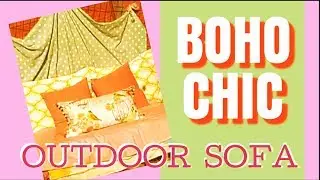 Boho Chic Pallet Sofa / Free DIY Outdoor Furniture / Lounger Perfect for Summer