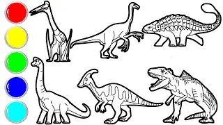 Draw Amazing Dinosaurs in Just Minutes! Pteranodon, Therizinosaurus, Ankylosaurus, Brachiosaurus