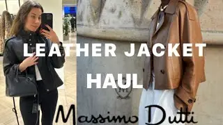 LEATHER JACKETS HAUL |MASSIMO DUTTI