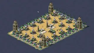 Red Alert 2 | Yuri's Revenge | 7 vs 1 - Extra hard AI - Random - Gau's map