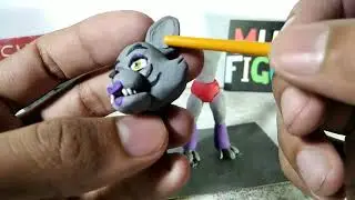 Roxanne Wolf (Fnaf) de plastilina/How to make Roxy Wolf with clay sculpting