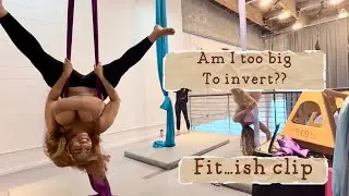230lbs doing Aerial Yoga 