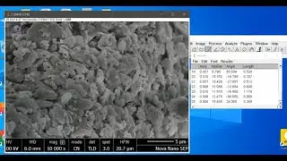 How to interpret SEM image using image J in urdu