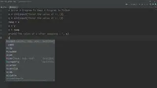 How To Swap A Program In Python.