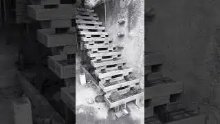 como fazer forma de Escada Viga Central, Escada Vazada