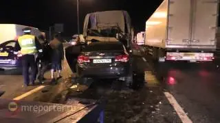 На 2 ом км МКАД в ДТП пострадали два человека