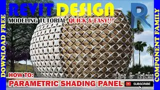 RD010. Modeling Tutorial. Parametric Shading Panel. Generic Model Pattern Based.