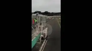 Distressing accident car overturned and the driver becomes a human torch