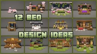 Minecraft: 12 Bed Designs Ideas