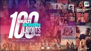 100 Multi-Screen Layouts | After effects templates free