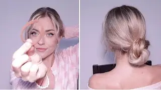 PERFECT 2 MIN LOW KNOT BUN HAIR TUTORIAL FOR LONG, MEDIUM HAIR LENGTH