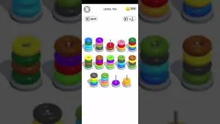 Color Hoop Stack Puzzle Level 105 Walkthrough Solution iOS/Android