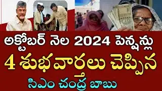 ఏపీ అక్టోబర్ నెల పెన్షన్లు 4 శుభవార్తలు|కొత్త పెన్షన్లు మంజూరు|Ap October pension distribution