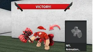 I PLAYED MM2 WITH THE *NEW* NFL ANIMATION PACK... (Murder Mystery 2)