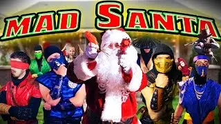 REAL MORTAL KOMBAT vs MAD SANTA CLAUS! (MKX Parody)