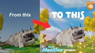 How To make Good Looking Cartoon Clouds - Blender Sky Machine Tutorial