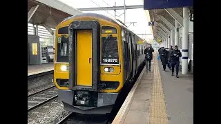 Northern 158 Trains - Sheffield to Rotherham Central Rail Ride