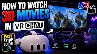 How to watch 3D movies in VR CHAT and movies!