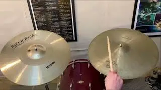 K Constantinople Medium Thin Low ride 20” vs. Istanbul Mehmet Session ride 22”