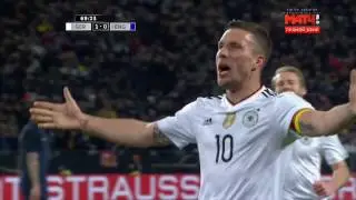 Lukas Podolski Last Incredible Goal - Germany vs England 1-0 - Friendly 22/03/2017