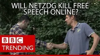 Syrian refugee vs right-wing German nationalist - BBC Trending