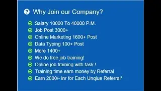 3000+ job,  Requirement Home based Job Earn INR 10000 to 40000/- P.M.