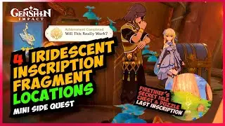 Iridescent Inscription Fragments location and use [Firethief secret isle puzzle] 5.0 Genshin Impact