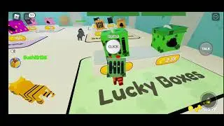 открываю боксы в роблоксе в игре Pet Story