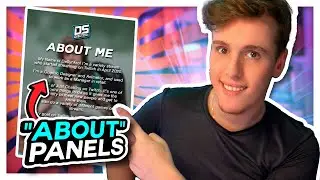 How to make a NEAT and SIMPLE About Panel for your Twitch + FREE TEMPLATE