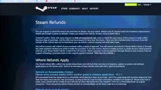 Steam offers refunds for purchases