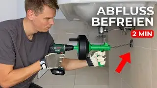 Rohrreinigungsspirale richtig verwenden – Modell R8 [7,5M]