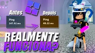 SERÁ QUE FUNCIONA?? TESTEI O APLICATIVO QUE DIMINUI O PING DO ROBLOX NO BLOX FRUITS!!!