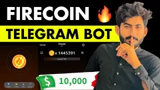 FireCoin New Telegram Bot | Tap Screen to Earn Money | TON Blockchain