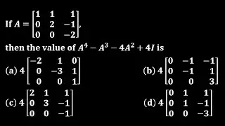 solve cayley hamilton theorem linear algebra engineering mathematics gate du 2016 gre math nbhm
