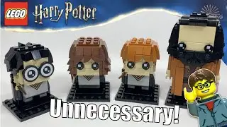 LEGO Brickheadz: Harry, Hermione, Ron, and Hagrid Review!