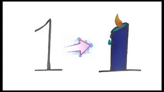 How to draw using Number 1 / Easy Drawing with number / How to draw pictures using numbers
