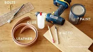 How to Make a Leather Drawer Pull