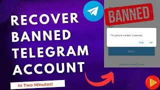 How To Unbanned Telegram Account | Banned Telegram Phone Number Fixed ✅
