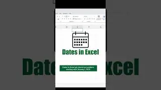 How dates work in Excel or Google Sheets #workhacks #exceltips #excel