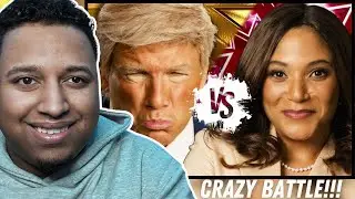 Donald Trump vs Kamala Harris. Epic Rap Battles of History | Couple Reacts