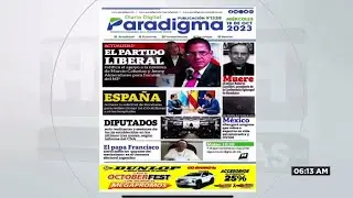 Titulares de Portada presentadas en HCH 19 DE OCTUBRE DEL 2023-Portada de Diario Digital Paradigma