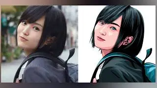 Photoshop Vector X Vexel - Sayaka Yamamoto (Time Lapse) (Speed Art)